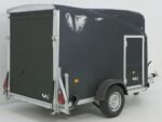 Debon Kofferanhänger Cargo 1300 Vollpoly 150x290cm H:160cm|Tür|grau-Neu – Image 2