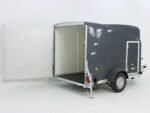 Debon Kofferanhänger Cargo 1300 Vollpoly 150x290cm H:160cm|Tür|grau-Neu – Image 3