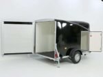 Debon Kofferanhänger Cargo 1300 Vollpoly 150x290cm H:160cm|Tür|schwarz-Neu – Image 2