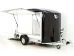 Debon Kofferanhänger C300 Sandwich 148x295cm H:190cm 1,3t|Alu|Polybug|Tür|Klappe|schwarz-Neu – Image 7