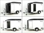 Debon Kofferanhänger C300 Sandwich 148x295cm H:190cm 1,3t|Alu|Polybug|Tür|Klappe|schwarz-Neu – Image 9