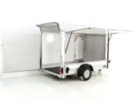 Debon Kofferanhänger C300 Sandwich 148x295cm H:190cm 1,3t|Alu|Polybug|Tür|Klappe|weiß-Neu – Image 2