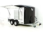 Debon Kofferanhänger C500 Sandwich 164x300cm H:200cm 2,0t|Alu|Polybug|Tür|schwarz-Neu – Image 4