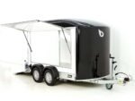 Debon Kofferanhänger C500 Sandwich 164x300cm H:200cm 2,0t|Alu|Polybug|Tür|schwarz-Neu – Image 7