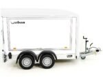 Debon Kofferanhänger C500 Sandwich 164x300cm H:200cm 2,0t|Alu|Polybug|Tür|weiß-Neu – Image 8