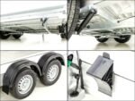 Debon Kofferanhänger C500 Sandwich 164x300cm H:200cm 2,0t|Alu|Polybug|Tür|weiß-Neu – Image 10
