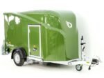 Debon Kofferanhänger Cargo 1300 Vollpoly 150x290cm H:160cm|Tür|olivgrün-Neu – Image 3