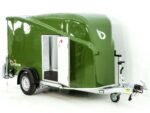 Debon Kofferanhänger Cargo 1300 Vollpoly 150x290cm H:160cm|Tür|olivgrün-Neu – Image 7