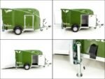 Debon Kofferanhänger Cargo 1300 Vollpoly 150x290cm H:160cm|Tür|olivgrün-Neu – Image 9