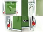 Debon Kofferanhänger Cargo 1300 Vollpoly 150x290cm H:160cm|Tür|olivgrün-Neu – Image 11