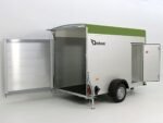 Debon Kofferanhänger C300 148x295cm H:190cm 1,3t Alu, Polybug|Tür|olivgrün-Neu – Image 2