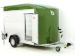Debon Kofferanhänger C400 164x315cm H:200cm 1,3t|Alu, Polybug|Tür|olivgrün-Neu – Image 5