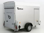 Debon Kofferanhänger C300 148x295cm H:190cm 1,3t|Alu, Polybug|Tür|weiß-Neu – Image 9
