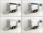 Debon Kofferanhänger C500 164x300cm H:200cm 2,0t|Alu|Polybug|Tür-Neu
