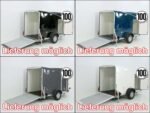 Debon Kofferanhänger Cargo 1300 Vollpoly 150x290cm H:160cm|Tür-Neu