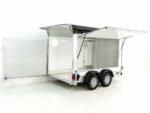 Debon Kofferanhänger C500 Sandwich 164x300cm H:200cm 2,0t | Alu | Polybug | Tür | Schwarz-Neu – Image 2