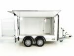 Debon Kofferanhänger C500 Sandwich 164x300cm H:200cm 2,0t | Alu | Polybug | Tür | Schwarz-Neu – Image 9