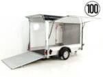 Debon Kofferanhänger C300 Sandwich 148x295cm H:190cm 1,3t | Alu | Polybug | Tür | Klappe | Schwarz-Neu