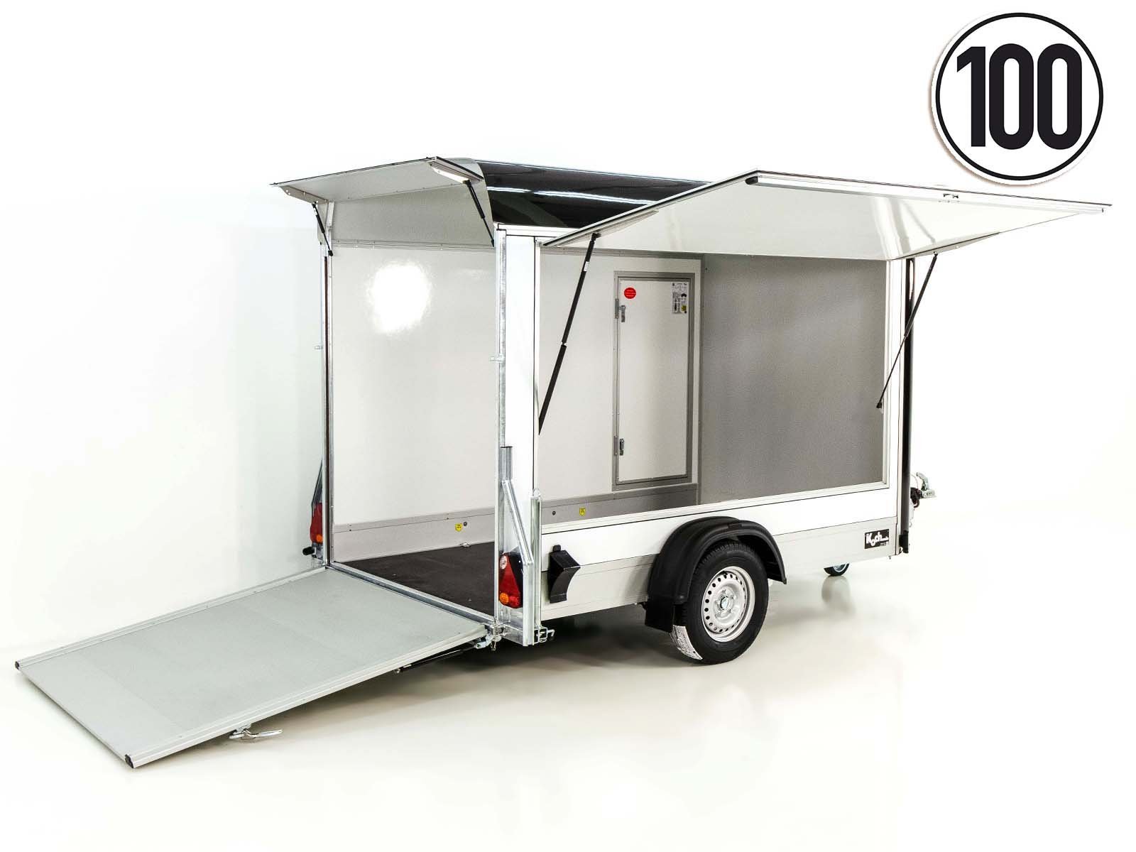 6-verk-11.jpg Debon Kofferanhänger C300 Sandwich 148x295cm H:190cm 1,3t | Alu | Polybug | Tür | Klappe | Schwarz-Neu – Image 1