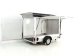 Debon Kofferanhänger C300 Sandwich 148x295cm H:190cm 1,3t | Alu | Polybug | Tür | Klappe | Schwarz-Neu – Image 3