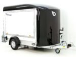 Debon Kofferanhänger C300 Sandwich 148x295cm H:190cm 1,3t | Alu | Polybug | Tür | Klappe | Schwarz-Neu – Image 4