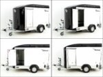 Debon Kofferanhänger C300 Sandwich 148x295cm H:190cm 1,3t | Alu | Polybug | Tür | Klappe | Schwarz-Neu – Image 10