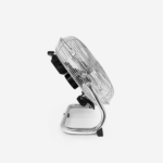 12" Ventilateur de sol chromé pour salle de sport – Image 3