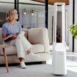 40" Ventilateur tour sans pales avec contrôle intelligent par application - Blanc – Image 2