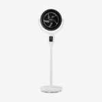 AirFlo 43" Ventilateur sur pied hybride - Circulateur d'air ultra-silencieux - Blanc/Noir