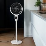 AirFlo 43" Ventilateur sur pied hybride - Circulateur d'air ultra-silencieux - Blanc/Noir – Image 4