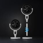 AirFlo 43" Ventilateur sur pied hybride - Circulateur d'air ultra-silencieux - Blanc/Noir – Image 10