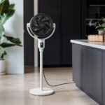 AirFlo Plus 44" Ventilateur sur pied hybride - Circulateur d'air ultra-silencieux - Blanc/Noir – Image 4