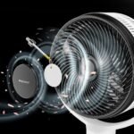 AirFlo Plus 44" Ventilateur sur pied hybride - Circulateur d'air ultra-silencieux - Blanc/Noir – Image 10