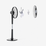 16" Ventilateur sur pied - Moteur CC basse consommation, 3 modes de fonctionnement et télécommande - Noir – Image 3