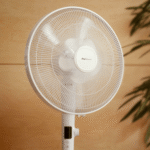 16" Ventilateur sur pied - Moteur CC basse consommation, 3 modes de fonctionnement et télécommande - Blanc – Image 3