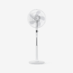 16" Ventilateur sur pied - Moteur CC basse consommation, 3 modes de fonctionnement et télécommande - Blanc