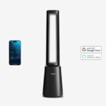 OmniAir 41" Ventilateur tour sans pales haut de gamme et purificateur d'air avec contrôle via application intelligente - Noir