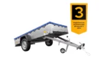 Einachs-tieflader Garden Trailer 264 Kipp Mit Stützrad, Querstreben Und Blauer Flachplane-Neu – Image 2