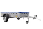 Einachs-tieflader Garden Trailer 264 Kipp Mit Stützrad, Querstreben Und Blauer Flachplane-Neu – Image 3