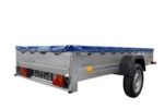 Einachs-tieflader Garden Trailer 264 Kipp Mit Stützrad, Querstreben Und Blauer Flachplane-Neu – Image 7