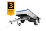 Garden Trailer 201 KIPP mit Flachplane, Stützrad und Planenträgern – Image 5