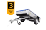Garden Trailer 201 KIPP mit Flachplane, Stützrad und Planenträgern-Neu – Image 3