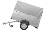 Kipper ungebremst Garden Trailer 200 KIPP mit zusätzlichen Bordwänden, Stützrad, Hochplane und Hochspriegel-Neu – Image 4