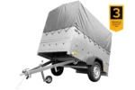 Kipper ungebremst Garden Trailer 200 KIPP mit zusätzlichen Bordwänden, Stützrad, Hochplane und Hochspriegel-Neu – Image 2