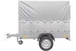 Kipper ungebremst Garden Trailer 200 KIPP mit zusätzlichen Bordwänden, Stützrad, Hochplane und Hochspriegel-Neu – Image 3