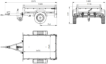 Kompakter Anhänger Garden Trailer 150 KIPP 150×106 cm 750 kg mit Laubgitteraufsatz – Image 2