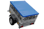 Kompakter Anhänger Garden Trailer 150 KIPP 150×106 cm 750 kg mit Laubgitteraufsatz – Image 4