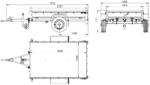 Leichtanhänger auf Federn 200×125 UNITRAILER GARDEN 201/R KIPP mit BIS-Seiten und Aluminiumabdeckung – Image 2