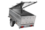 Leichtanhänger auf Federn 200×125 UNITRAILER GARDEN 201/R KIPP mit BIS-Seiten und Aluminiumabdeckung – Image 6