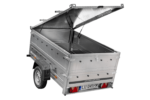 Leichter Anhänger 200×125 UNITRAILER GARDEN 201 KIPP mit BIS-Seitenwänden und Aluminiumabdeckung – Image 4